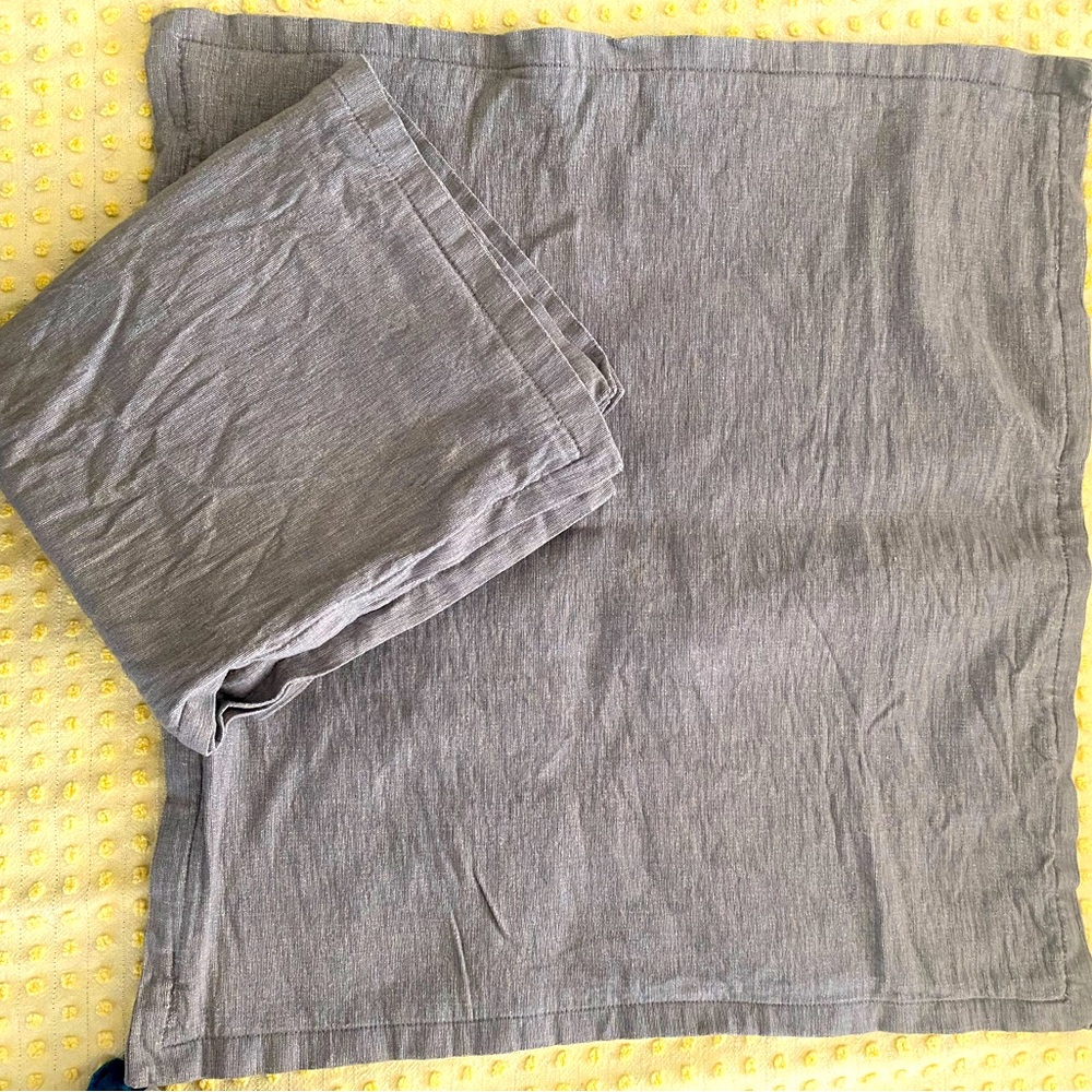Crate and Barrel soft linen pillow cases, 18” (pair)